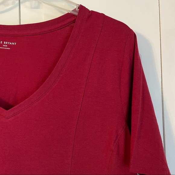 Lane Bryant V-Neck Fit & Flare Top Sz 18/20 - Picture 7 of 13